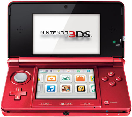 красная Nintendo 3DS