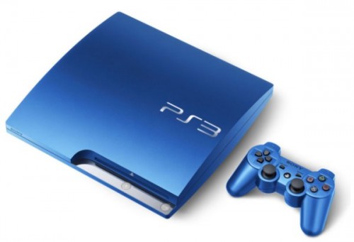 PS3 Slim синяя