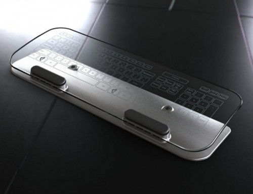 стеклянная мультисенсрная клавиатура