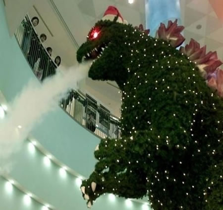 новогодняя елка Godzilla