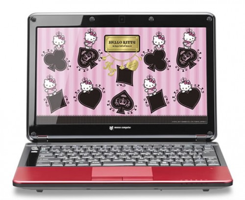 Ноутбук Hello Kitty с камнями Swarovski 