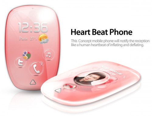 концептуальный телефон HeartBeat