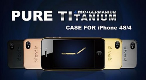 Титановый чехол на iphone 4