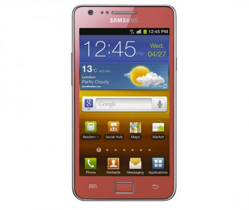 розовый Samsung Galaxy S2 