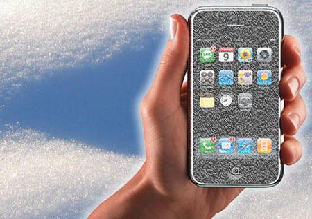 iPhone на морозе