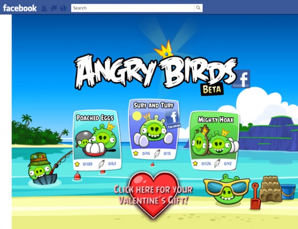 Angry Birds на Facebook