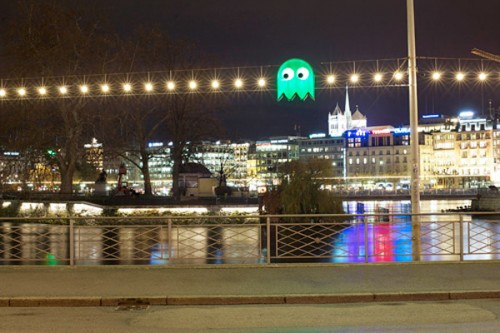 фонарики Pac-Man в Женеве