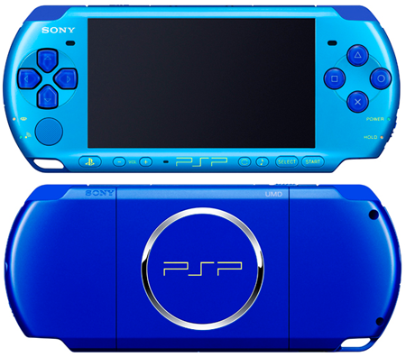 синяя Sony PlayStation Portable