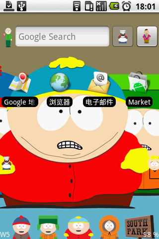 Тема для Android телефонов South Park