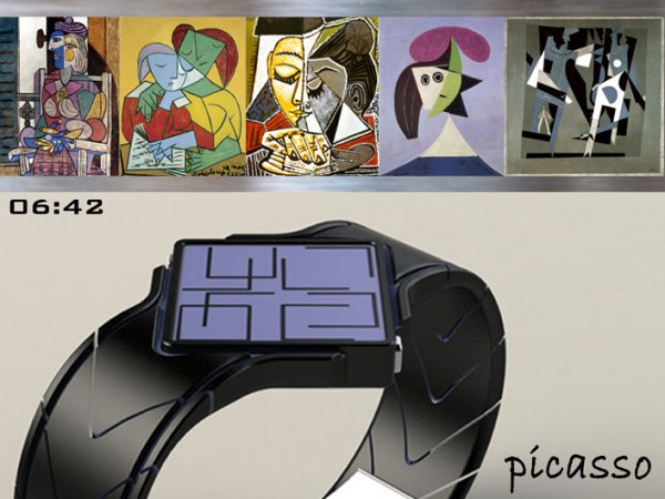 концептуальные часы Picasso Cubism