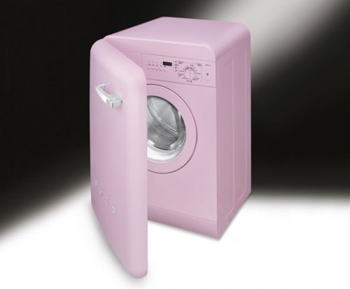 винтажная стиральная машинка в стиле 50х