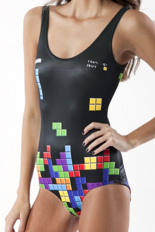 купальник в стиле Tetris 