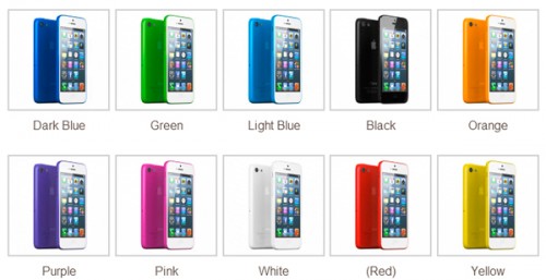 цветной пластиковый iPhone 