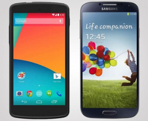 Nexus 5 против Galaxy S4